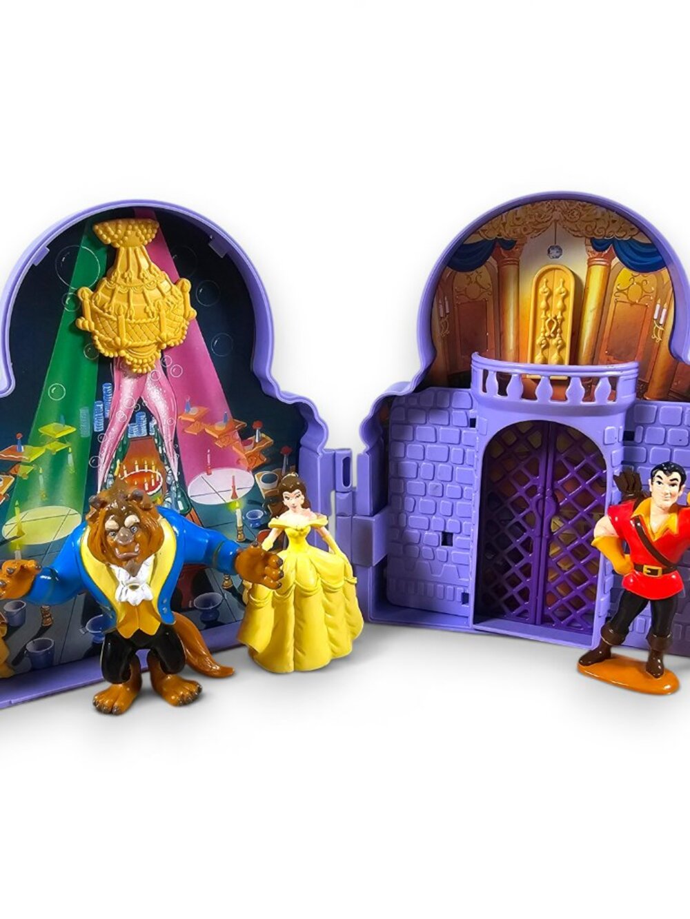 Disney Beauty and the Beast Once Upon a Time Playset with Belle Gaston Figures